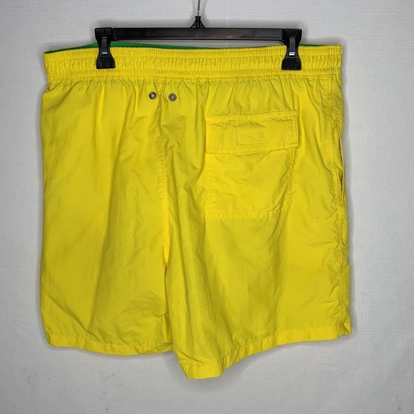 Polo Ralph Lauren Yellow Nylon Brief Lined Swim Trunks Swim Shorts Men's - Picture 2 of 7